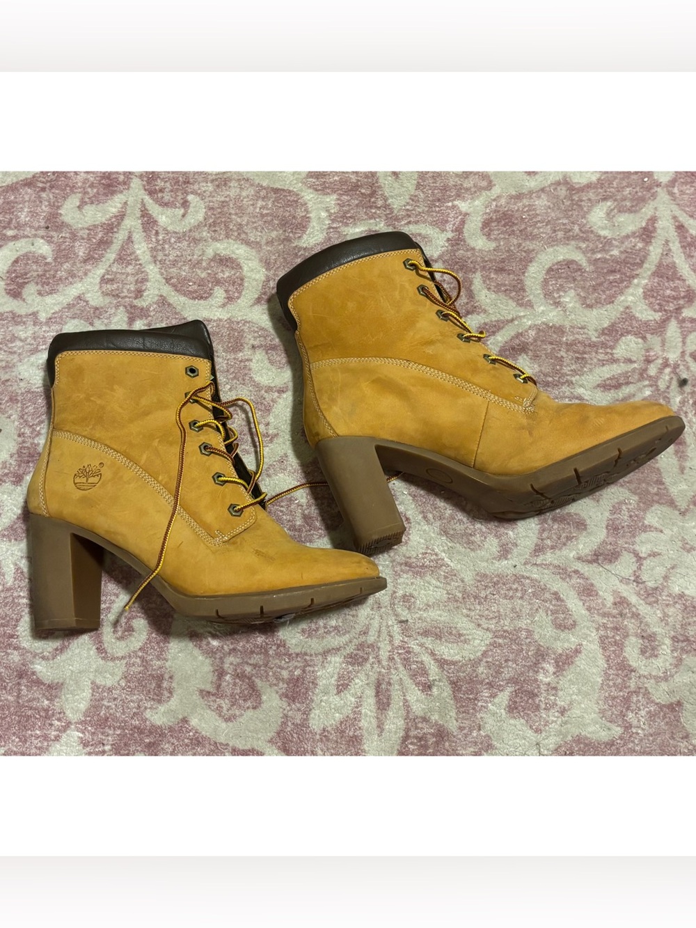 Timberland High Heel Boots Size 9.5